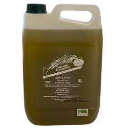 Bidon huile d'olive 5L domaine MAS GALON BIO à Cucuron produit au Moulin Dauphin